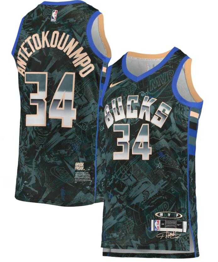 Bucks 34 Giannis Antetokounmpo Green Nike Select Series MVP Swingman Jersey,We sell and wholesale Bucks 34 Giannis Antetokounmpo Green Nike Select Series MVP Swingman Jersey on line form chian!